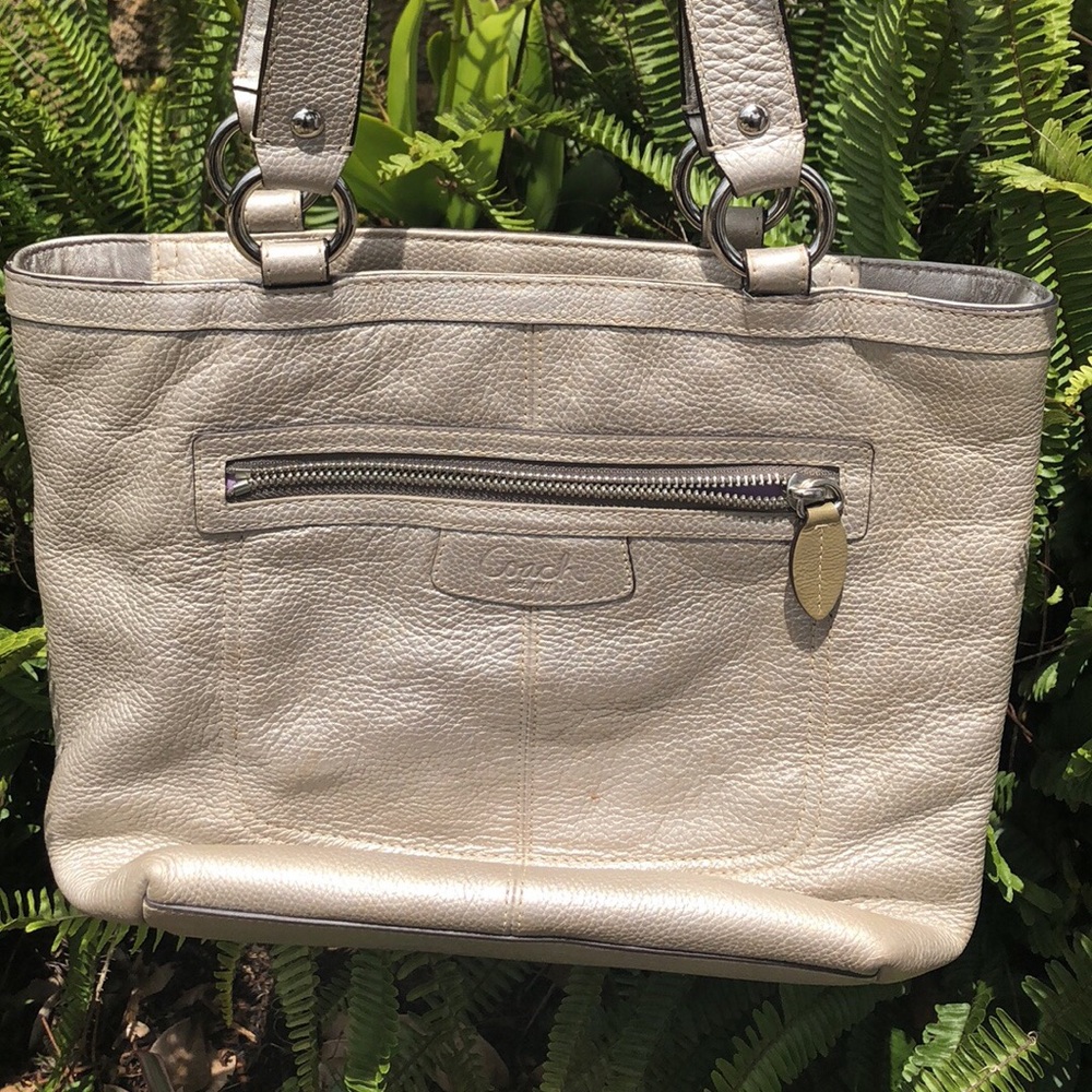 Coach All Leather Handbag